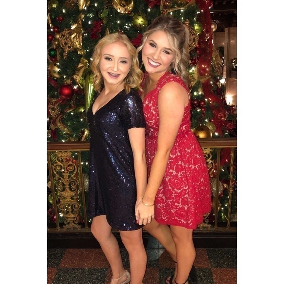 “Party City” Glitter Sequin Shirt Cute Mini Dress - Picture 7 of 11